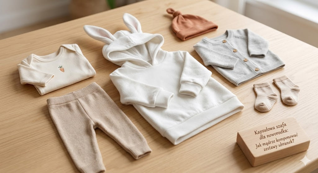 Szafa kapsułowa dla noworodka: Jak mądrze komponować zestawy ubranek?