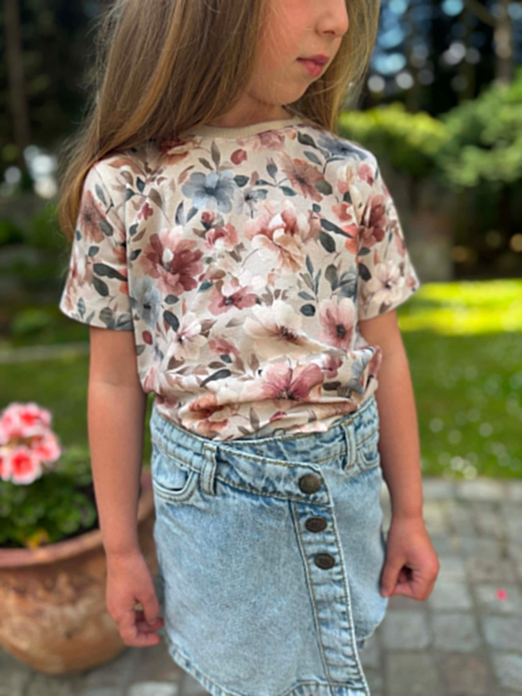 Komplet t-shirtów matchy-matchy harmonia kwiatów