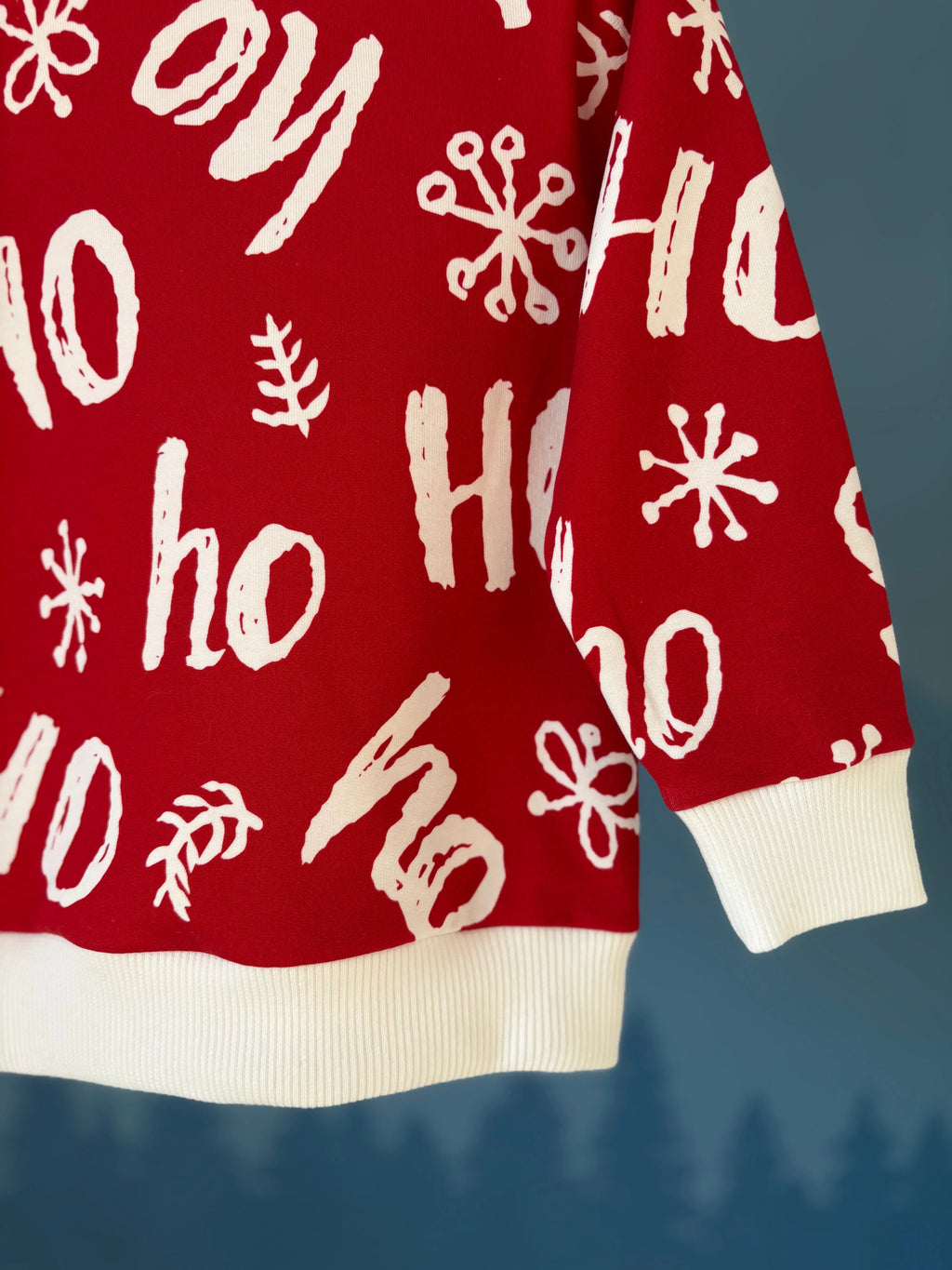 Czerwona bluza świąteczna hohoho - Bunny Baby