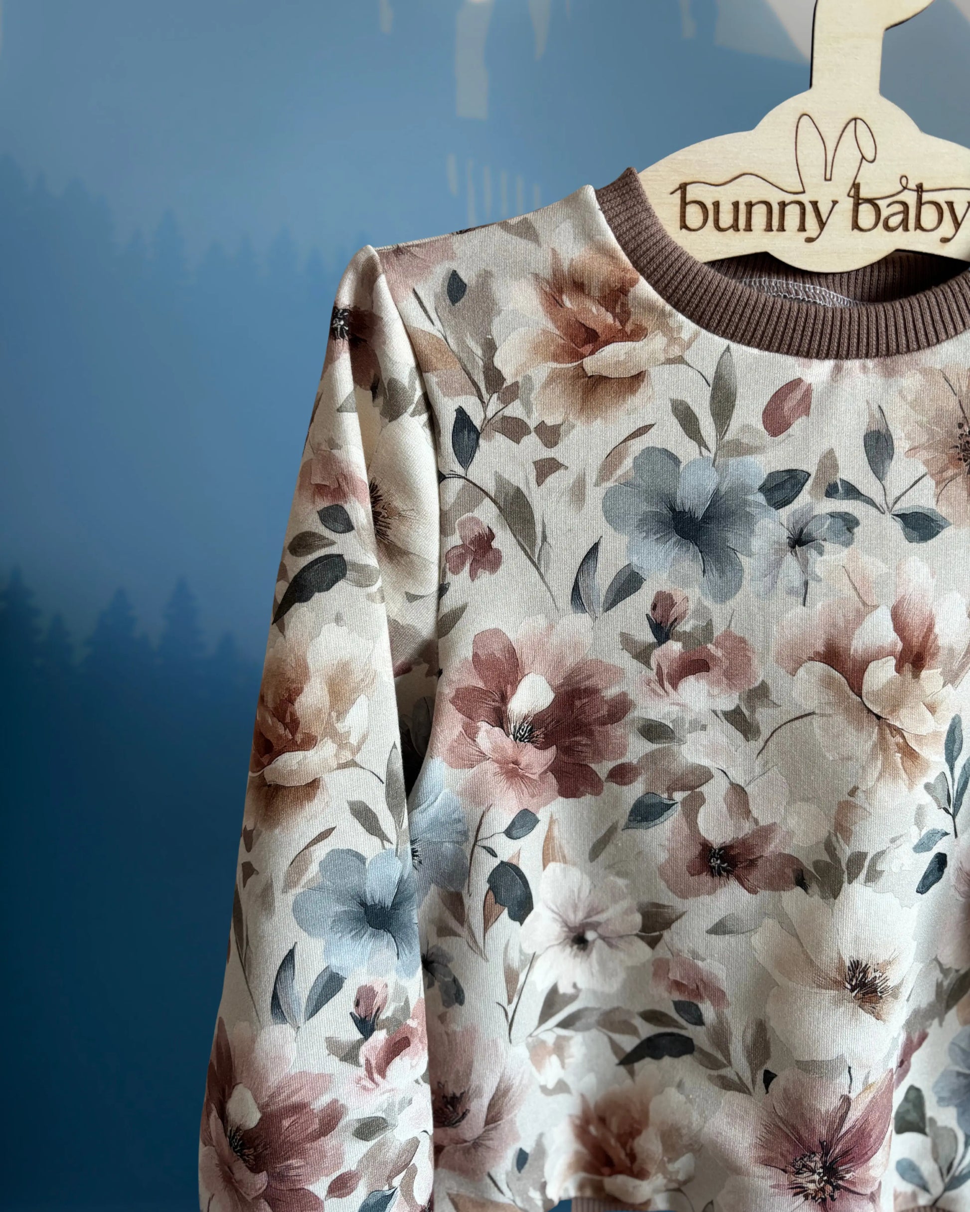 Bluza jesienna harmonia w odcieniach beżu i brązu - Bunny Baby