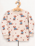 Bluza beżowa w jamniczki