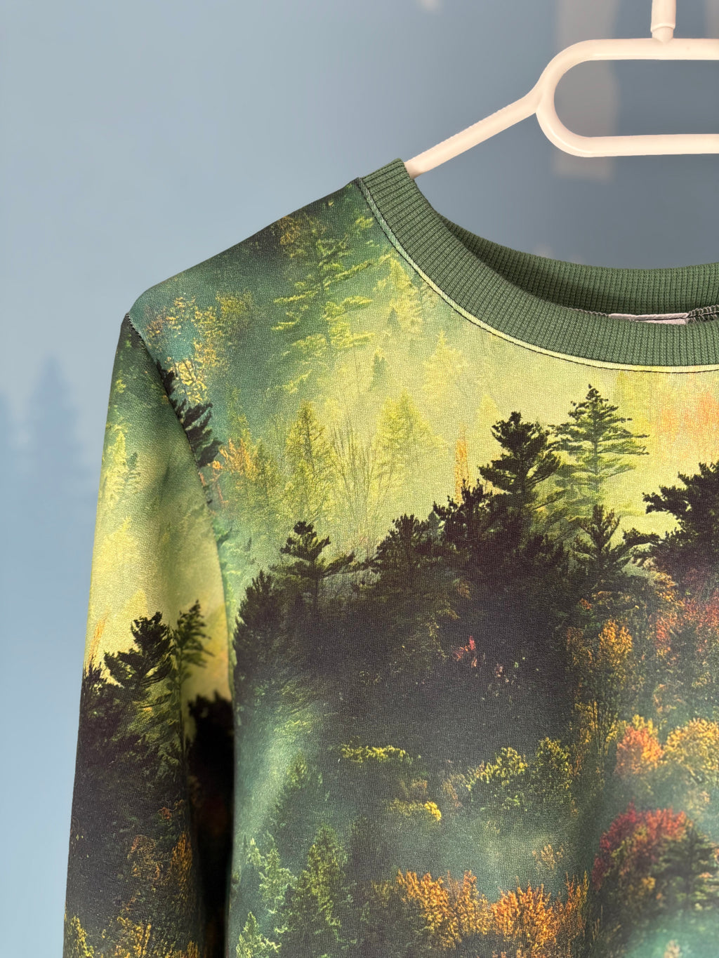 Bluza Green forest w odcieniach zieleni