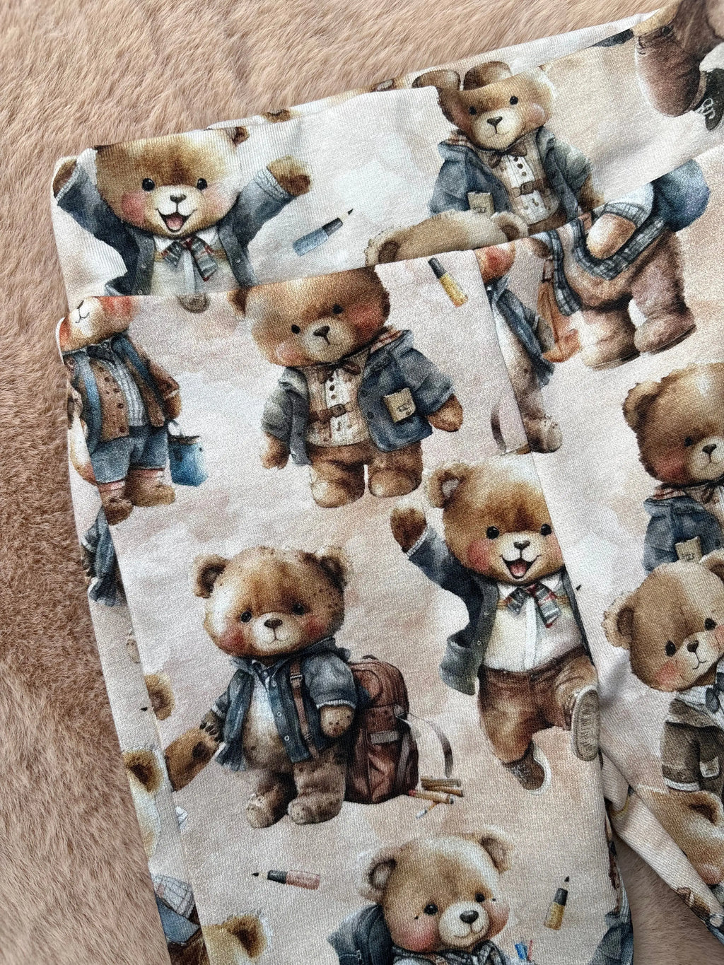 Spodnie w misie w odcieniach brązu - Bunny Baby