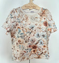 T-shirt dziewczęcy w kwiaty boho
