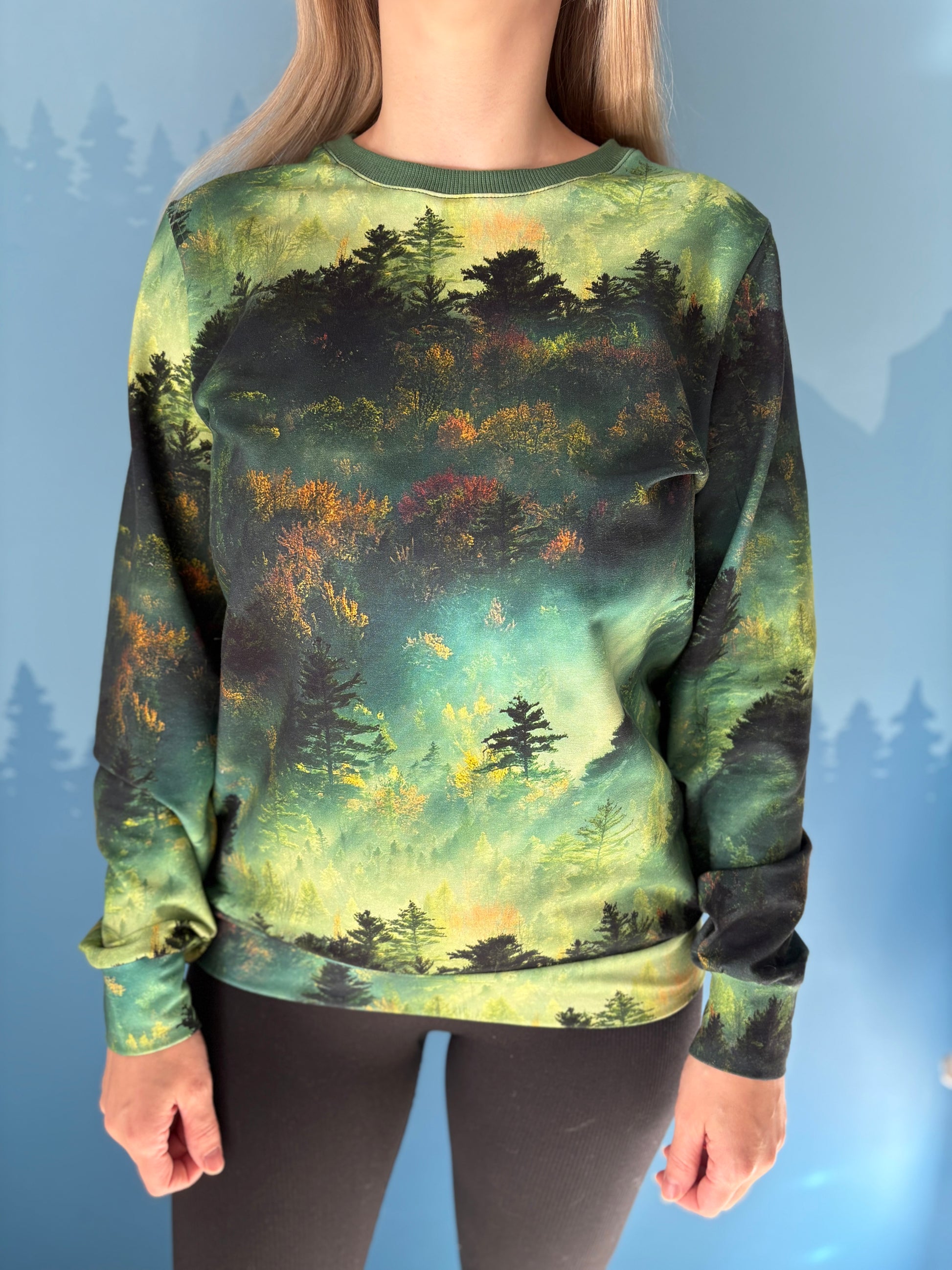 Bluza Green forest w odcieniach zieleni