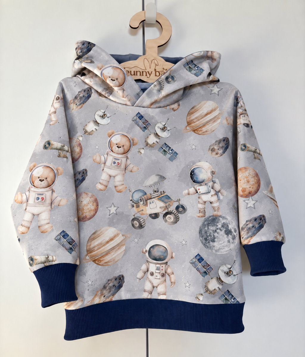 Bluza z kapturem astronauci