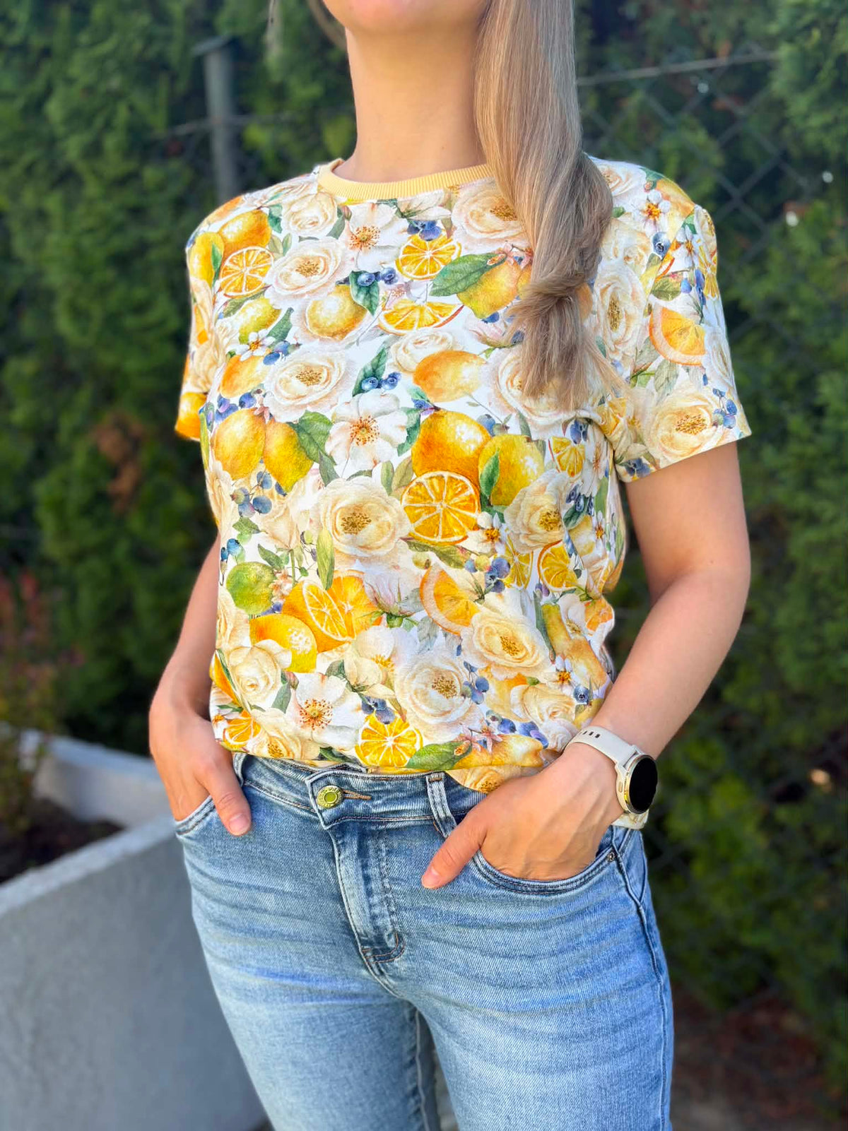 Damski t-shirt cytrynki