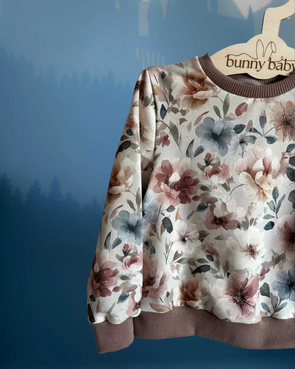 Bluza jesienna harmonia w odcieniach beżu i brązu - Bunny Baby