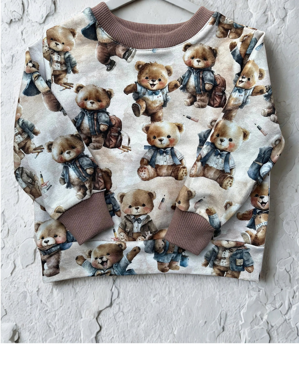 Komplet dresowy w misie w odcieniach brązu - Bunny Baby