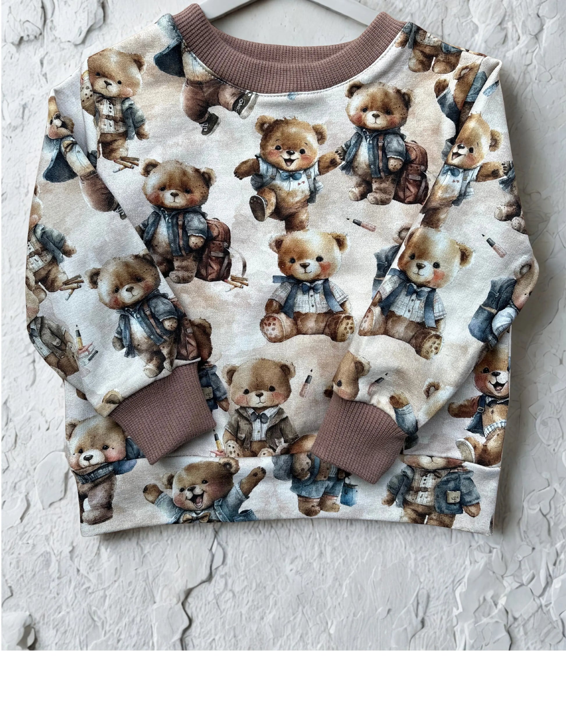 Komplet dresowy w misie w odcieniach brązu - Bunny Baby