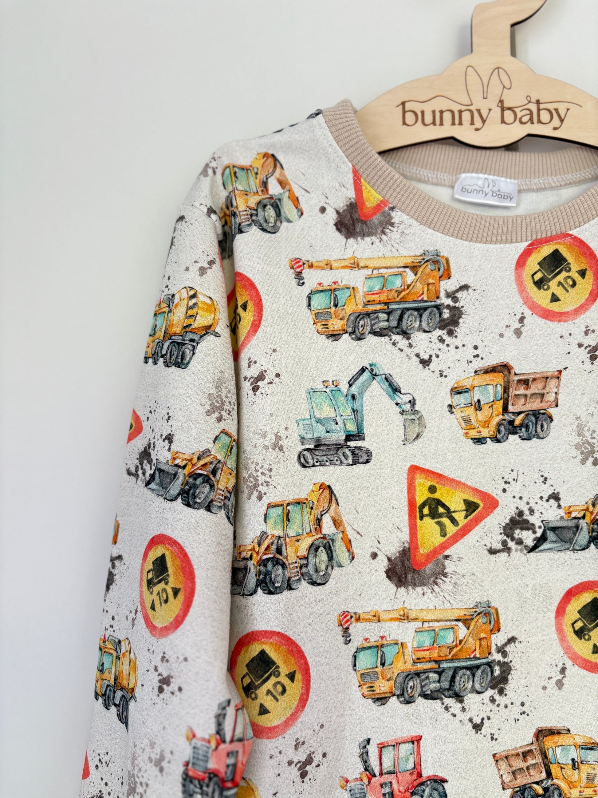 Bluza plac budowy w odcieniach beżu