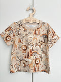 T-shirt Safari w odcieniach beżu