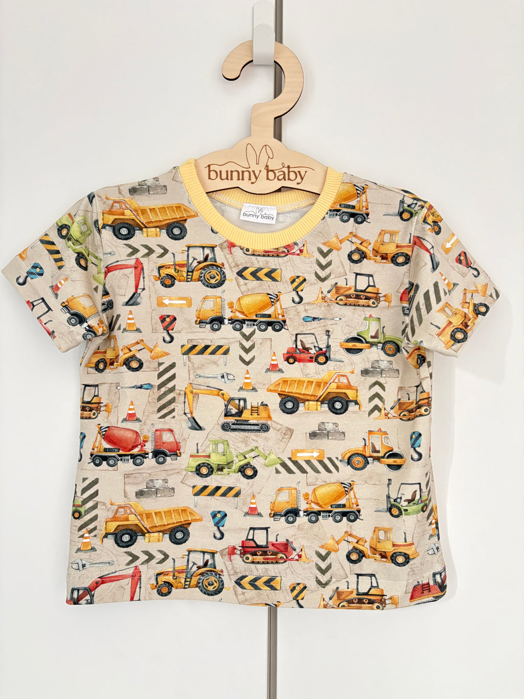 T-shirt chłopięcy koparki