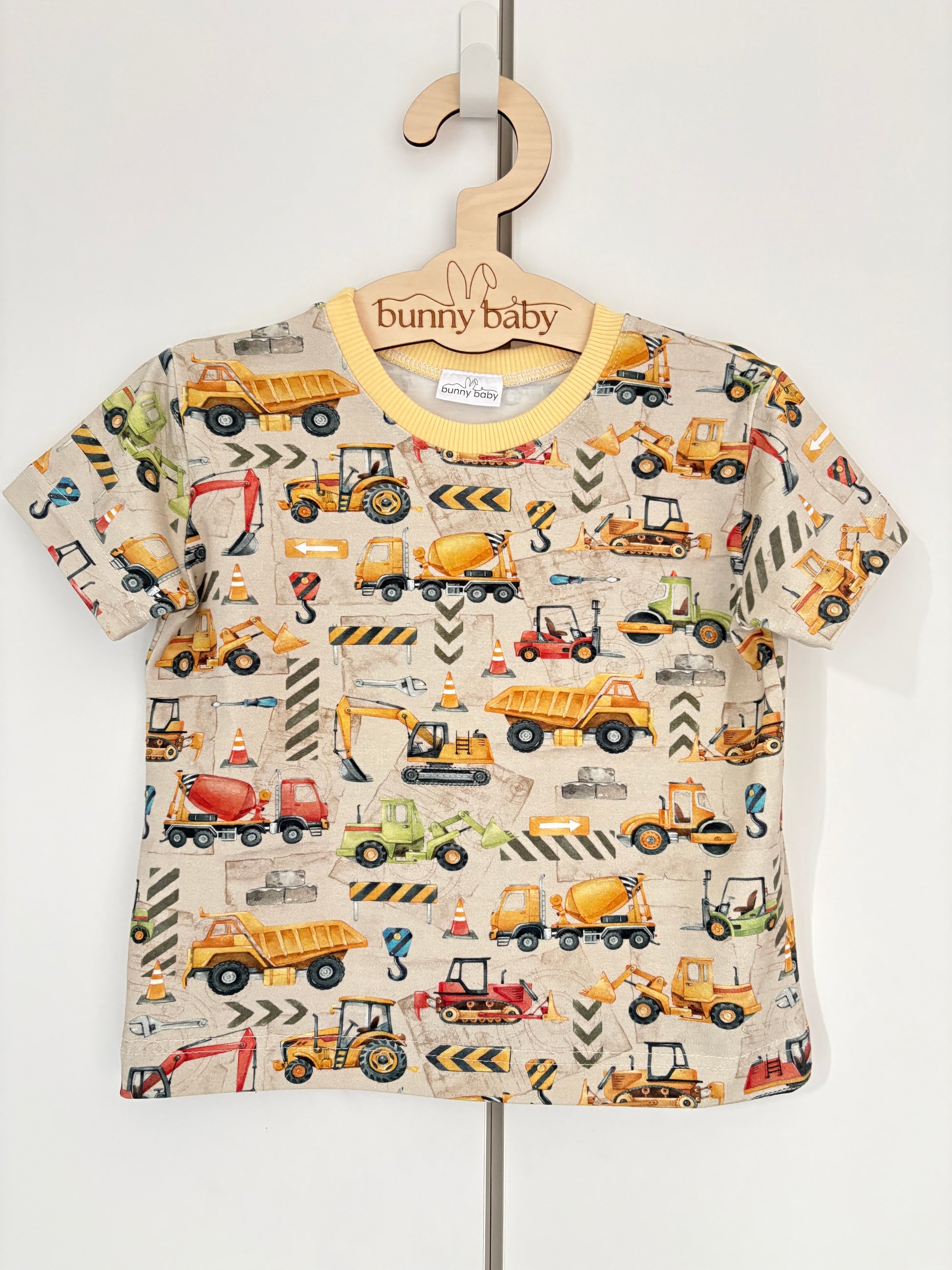 T-shirt chłopięcy koparki