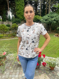 Damski tshirt w koty