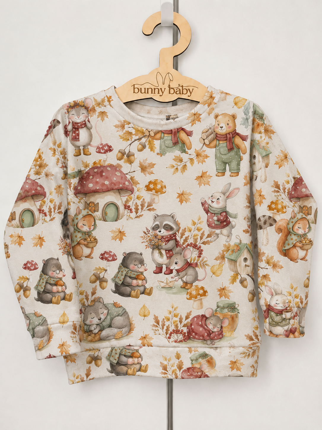 Bluza w jesienne zwierzątka