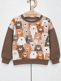 Bluza w misie z brązowymi rękawami