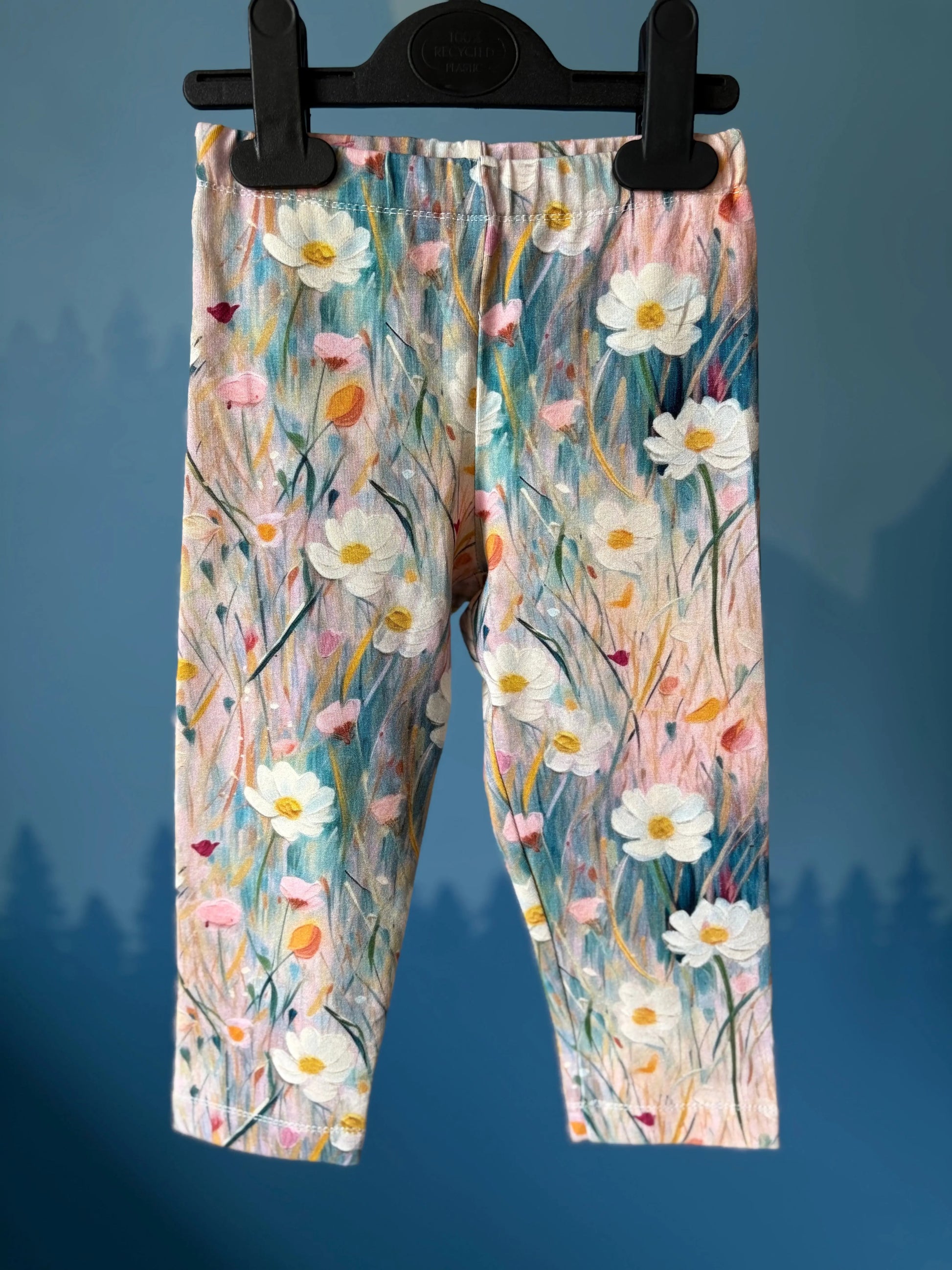 Kwieciste legginsy w odcieniach różu - Bunny Baby