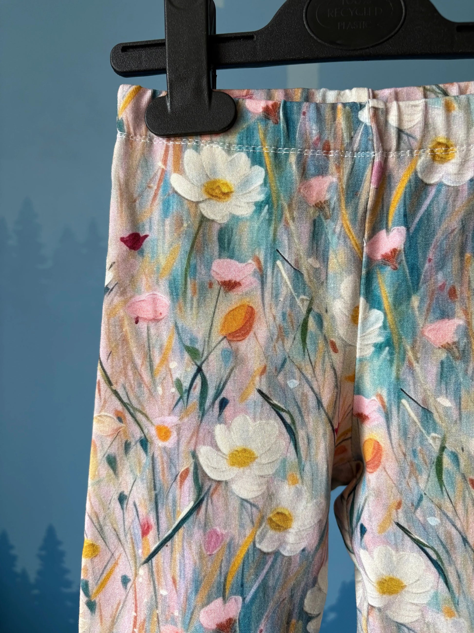 Kwieciste legginsy w odcieniach różu - Bunny Baby