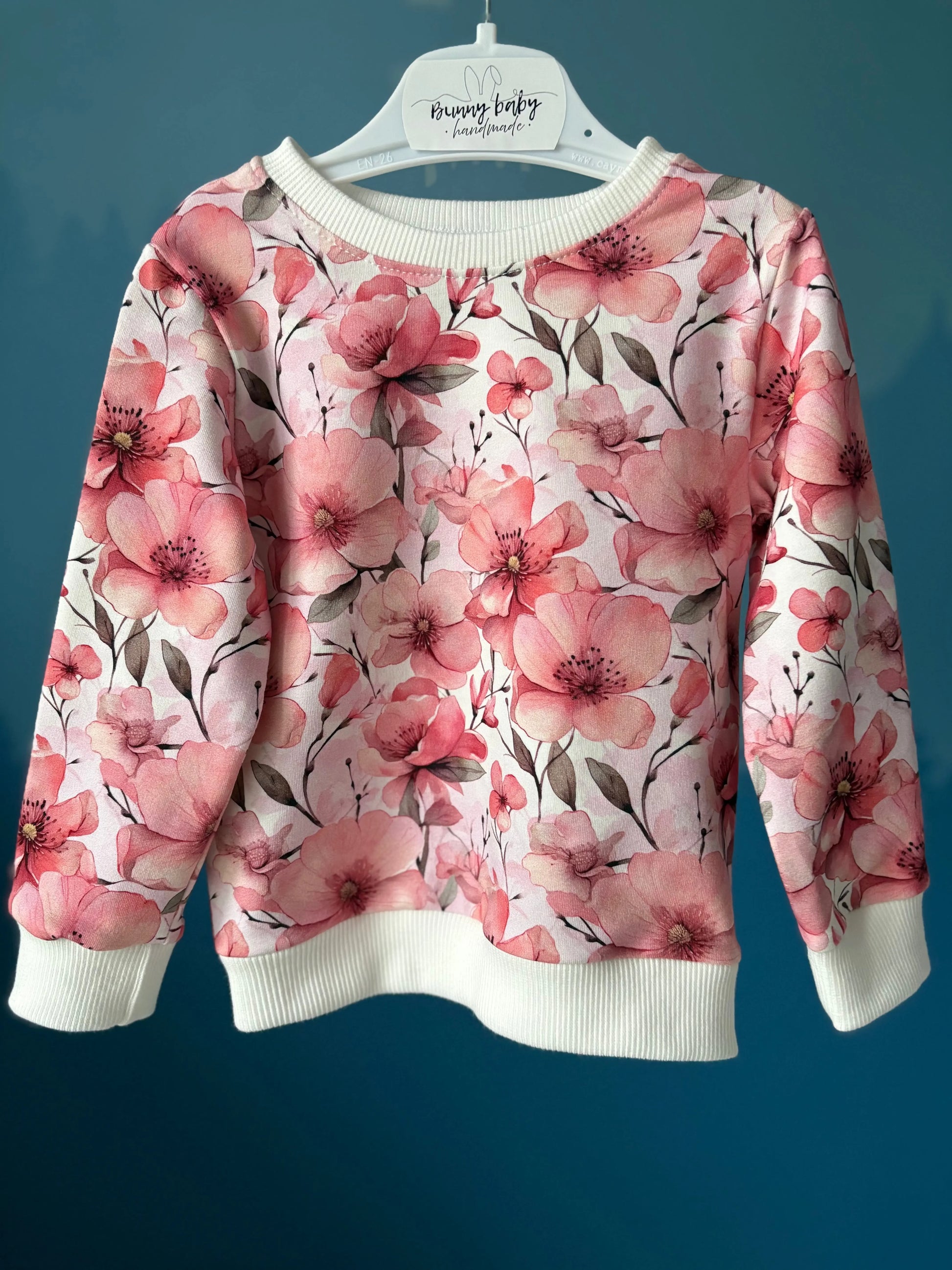 Bluza w kwitnące kwiaty wiśni - Bunny Baby