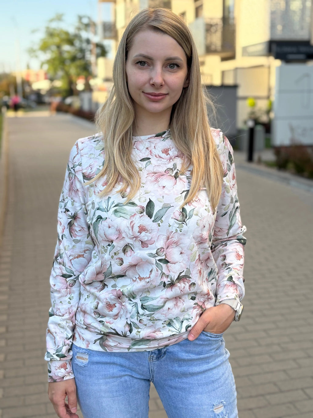 Bluza w peonie - Bunny Baby