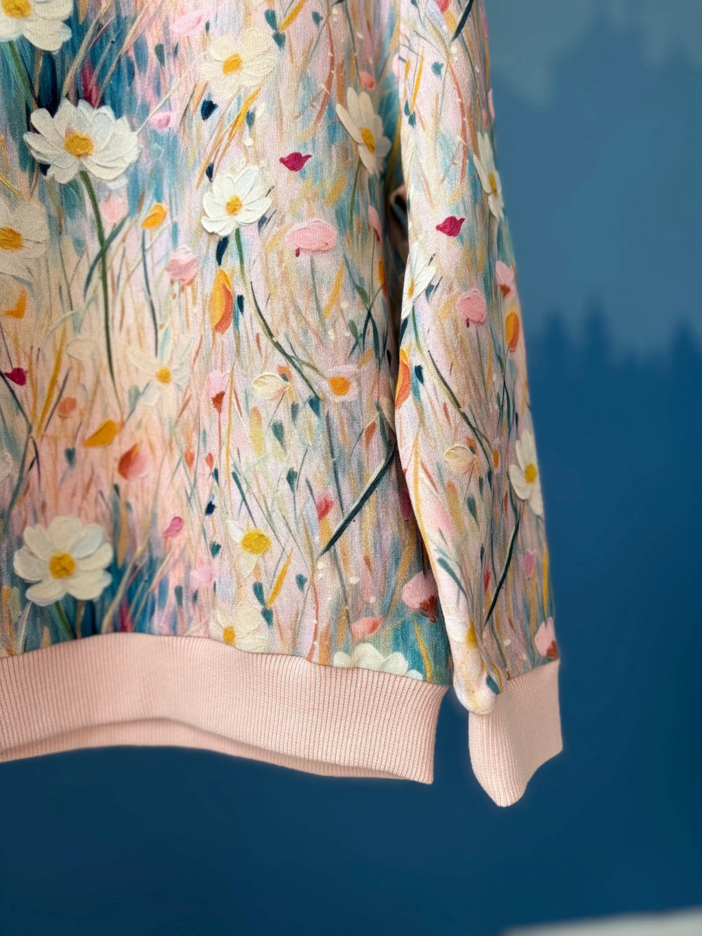 Bluza w kwiaty polne w odcieniach różu - Bunny Baby